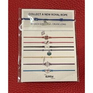 Royal Caribbean  EFFY Rope Bracelet Blue Cruise ship NEW Collectible Souvenir